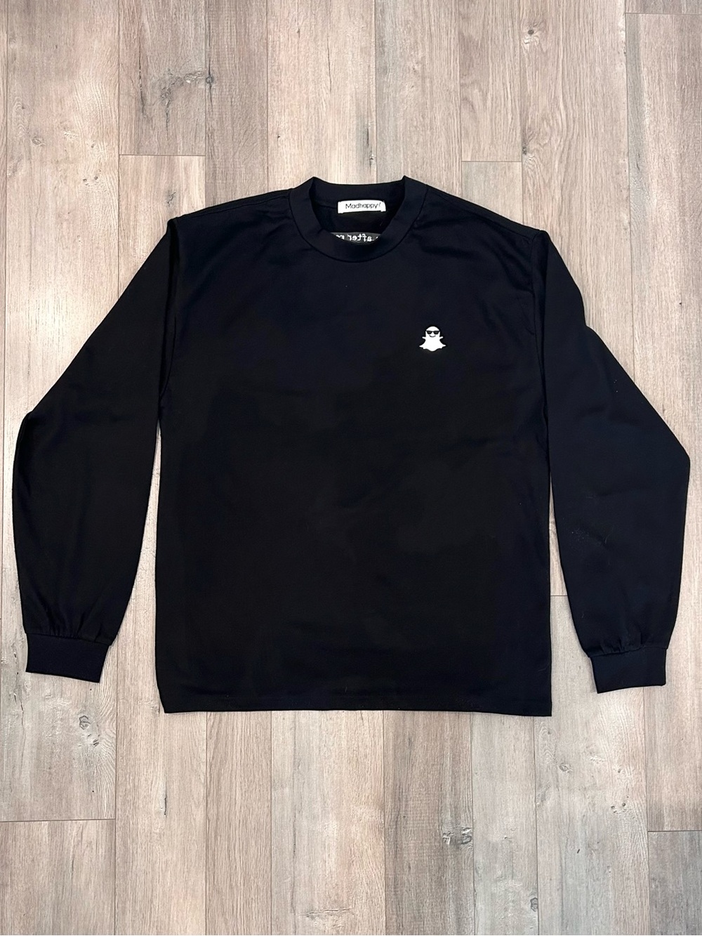 Madhappy Black Long Sleeve Tee with Small Logo
